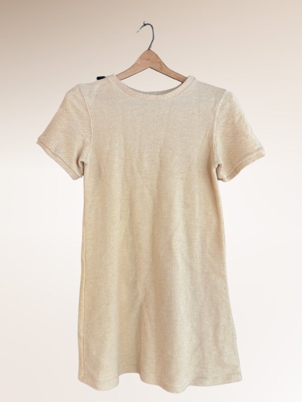Vintage N.E. Wear San Francisco Cream Shirt Dress